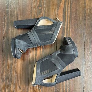 Calvin Klein Black Strappy Heels